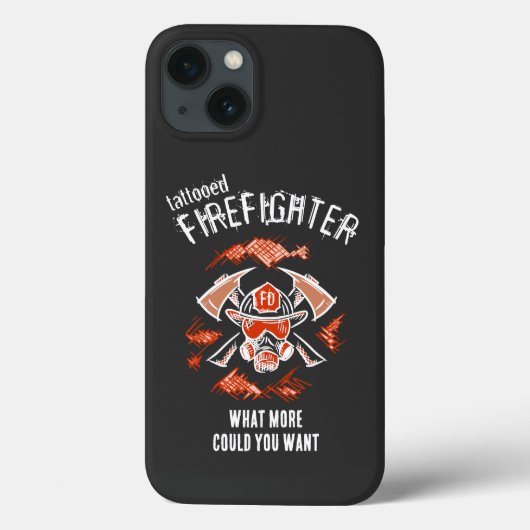 入れ墨をした消防士。何が欲しいんだ。 Case-Mate iPhoneケース (裏面)