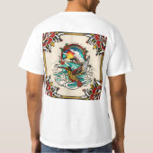 「入れ墨をした空:鳥類版T型」 Tシャツ (裏面)