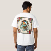 「入れ墨をした空:鳥類版T型」 Tシャツ (裏面フル)