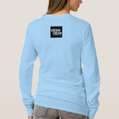 入れ墨アイスクリームガール長袖Tシャツ Tシャツ (裏面)