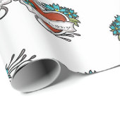 入れ墨ハート、入れ墨グラフィックパーソナライズされた ラッピングペーパー (ロールコーナー)