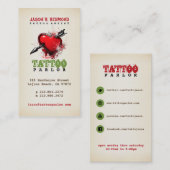 入れ墨パーラーのヴィンテージの名刺 名刺 (正面/裏面)