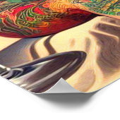 入れ墨ビーチピンアップ ポスター (角)