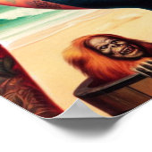 入れ墨ビーチピンアップ ポスター (角)