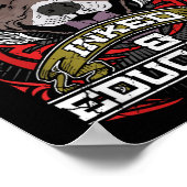 入れ墨ピットブルママはインクと教育を受けた犬の入れ墨 ポスター (角)