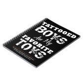 入れ墨付きボーイズ6.5インチx 8.75インチノートパソコン ノートブック (左側)