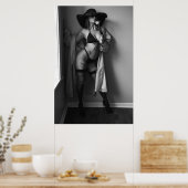 入れ墨女性のカーボーイ ポスター (キッチン)