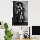 入れ墨女性のカーボーイ ポスター (ホームオフィス)