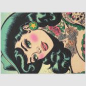 入れ墨女性のカーボーイ 薄葉紙 (正面)