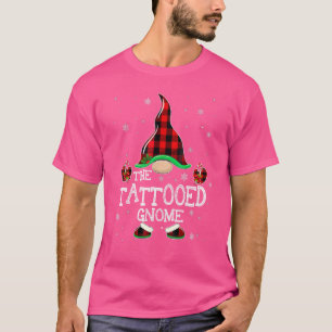 入れ墨格言バッファロープレイドマッチングファミリークリス Tシャツ