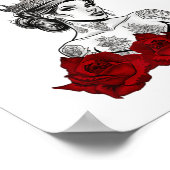 入れ墨独身の女がヴァレンティのアンチを入れた ポスター (角)