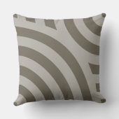 入れ子スタイリッシュの4分の1円グレー クッション (裏面)