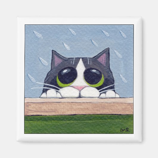 入れ来るか？- Cat磁石 マグネット (正面)