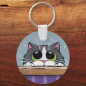 入れ来るか？ V.2 - Cat Keychain キーホルダー (正面)