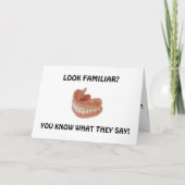 入れ歯と補聴ユーモア カード (正面)