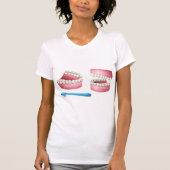 入れ歯 女性用Tシャツ Tシャツ (正面)