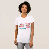 入れ歯 女性用Tシャツ Tシャツ (正面フル)