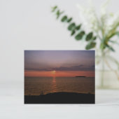 入れ込み湾の夕日 ポストカード (スタンド正面)
