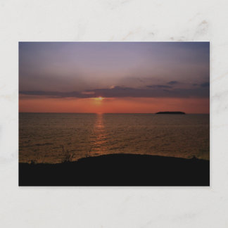 入れ込み湾の夕日 ポストカード