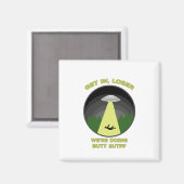 入れ、ローザー。我々はお尻物 マグネット (正面/裏面)