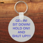 入れ！座れ！ちょっと!!待って… キーホルダー (正面)