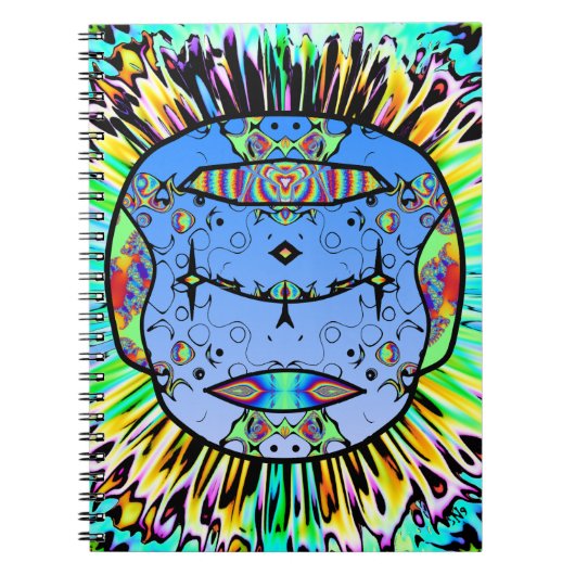 入カラフル墨スカルv0 ノートブック (正面)