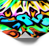 入カラフル墨スカルv0 ポスター (角)