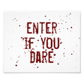 入力するもし勇気の血（ばちゃばちゃ）跳ねるハロウィンデコール フォトプリント            (正面)