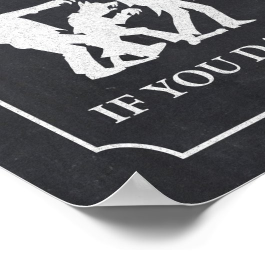 入力もしYou DareハローウィンパーティChalkboardサイン ポスター (角)