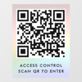 入力カスタムするQRコードスキャンのブランドのドアロック ウィンドウサイン (シート)