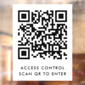 入力カスタムするQRコードスキャンのブランドのドアロック ウィンドウサイン (シート2)