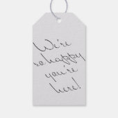 入力ミニマルおもしろいは未フォーマル結婚だ ギフトタグ (裏面)