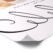 入力ミニマルおもしろいは未フォーマル結婚だ ポスター (角)