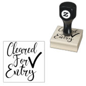 入力温度チェック/クリア ラバースタンプ (押印)