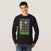 入力語パズル用の練り上げ語おたく Tシャツ (正面フル)