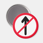 入力赤い円なし |道路標識 |マグネット マグネット (正面/裏面)