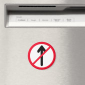 入力赤い円なし |道路標識 |マグネット マグネット (インサイチュ (食洗機))