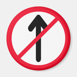 入力赤い円なし |道路標識 |マグネット マグネット