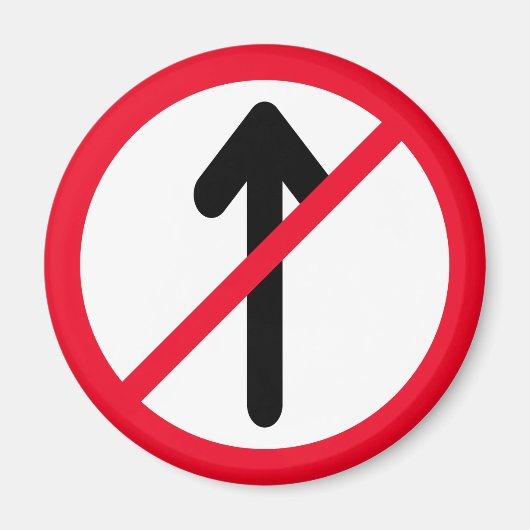 入力赤い円なし |道路標識 |マグネット マグネット (正面)