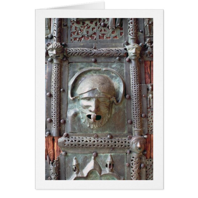 入口の左のドアからのガーゴイルのパネル、1 (正面)