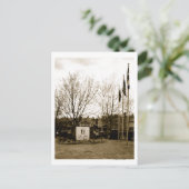 入口の看板とロッジの景色 ポストカード (スタンド正面)