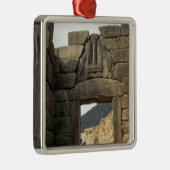 入口上のライオンのゲート メタルオーナメント (右)