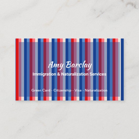 入国市民権 名刺 (正面)