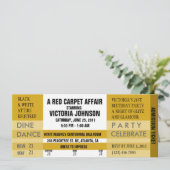 入場のチケットの招待[金ゴールド] 招待状 (スタンド正面)