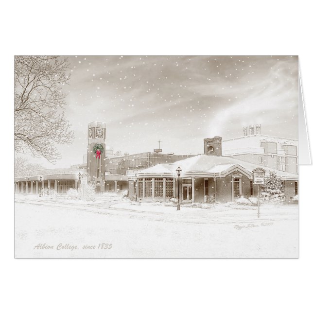 入場及び科学の複合体、Albionの大学 (正面横)