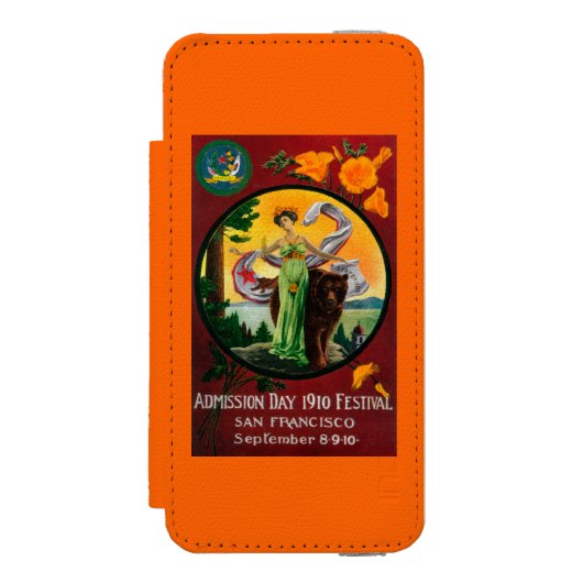 入場日広告、州のフェスティバル INCIPIO iPhoneウォレットケース (フォリオ 正面)