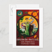 入場日広告、州フェスティバル ポストカード (正面/裏面)