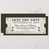 入場許可チケットを保存する セーブザデート (正面/裏面)