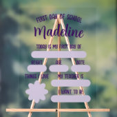 入学カスタム初日を迎える アクリルサイン (ニュートラル)