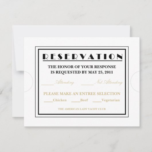 入学チケットの回答発表 招待状 (正面)